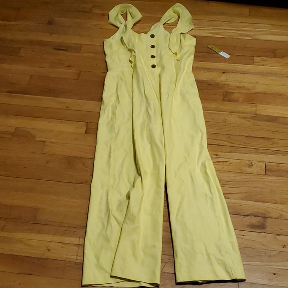 Gianni Bini Pants - Gianni Bini yellow pants romper size 8 NWT